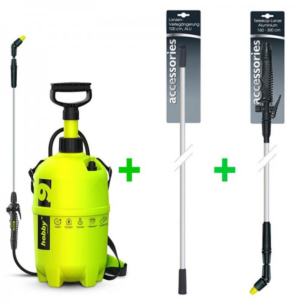 Marolex B004 Bundle mit Drucksprüher und langer LAnze
