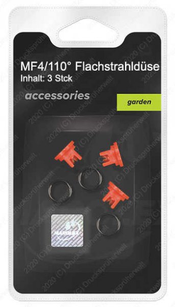 MF4 Flachstrahldüsen-Set mit Dichtungen